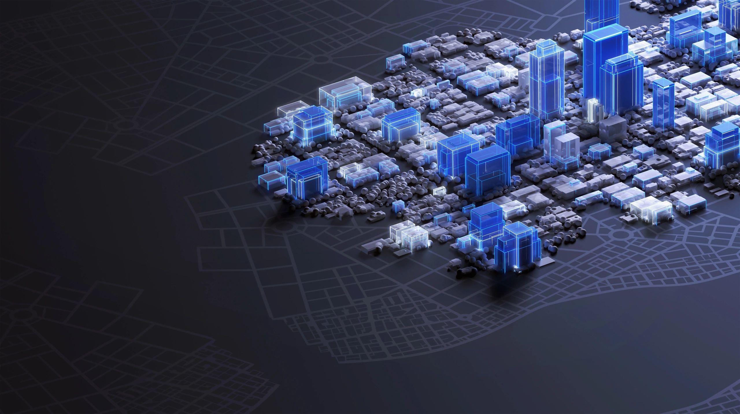 Secure digital infrastructure illustration