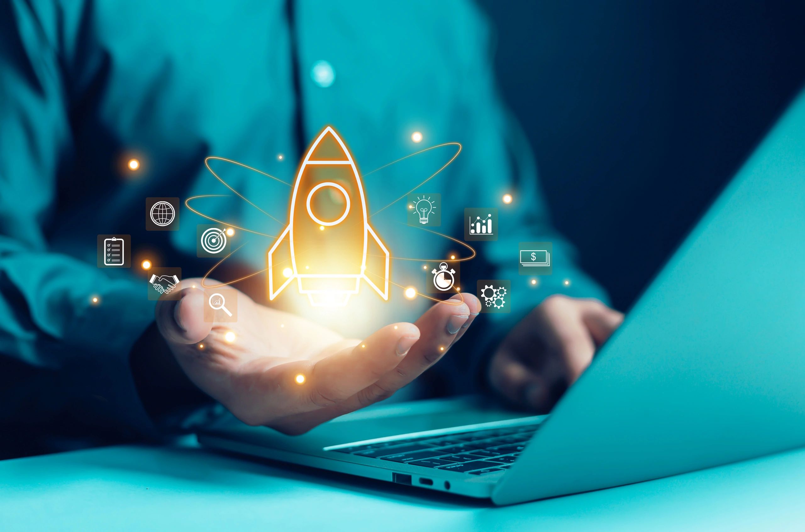 Technology concept image representing business automation
